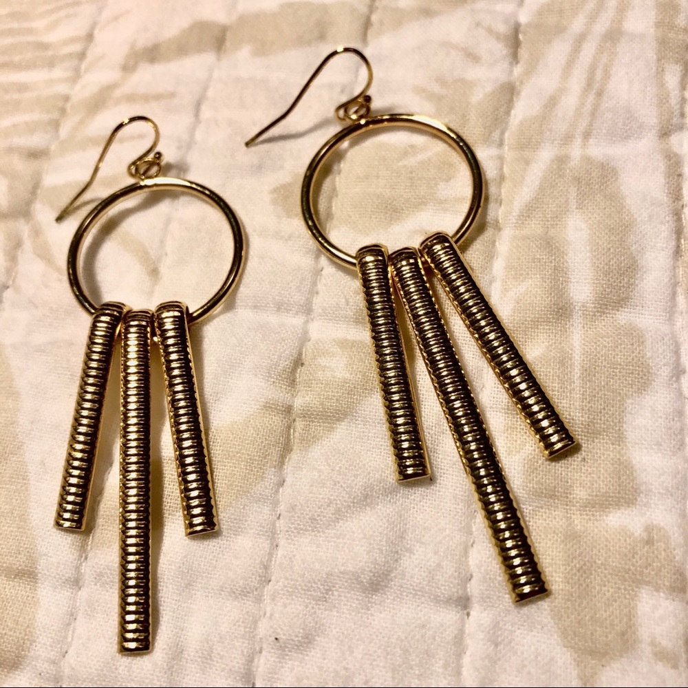 Faux gold earrings